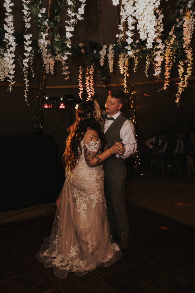 dad and daughter dance tipi wedding