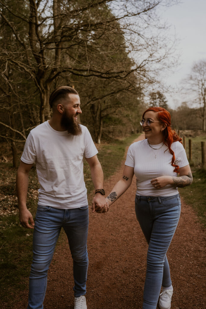 Outdoor Engagement Shoot with Relaxed Wedding Photographer at Clumber Park