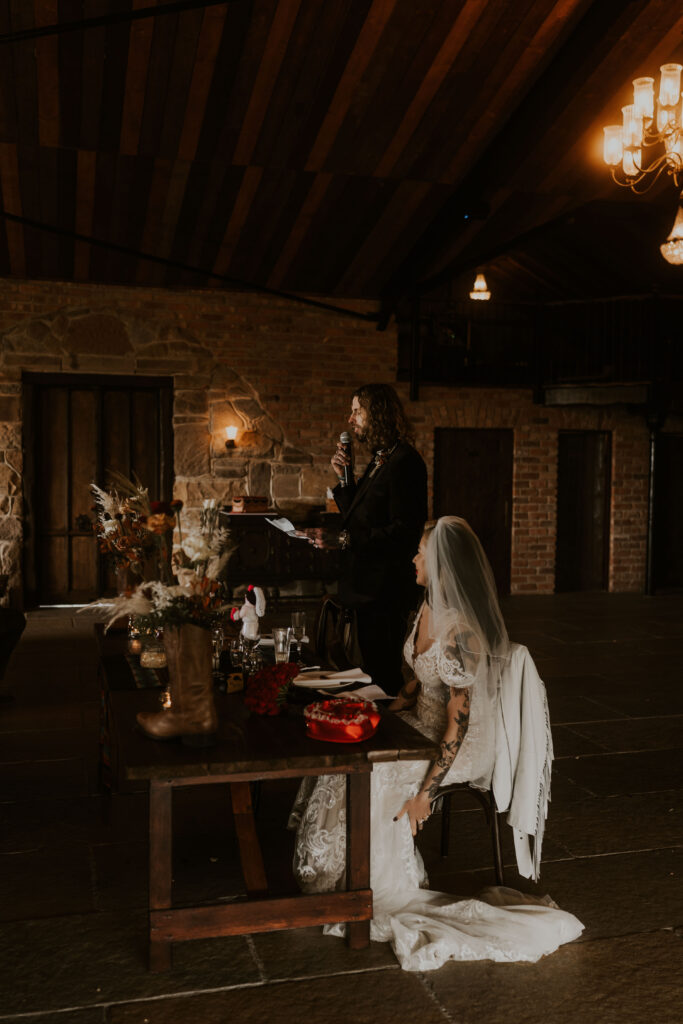 documentary wedding photographer capturing alternative western wedding at willow marsh farm