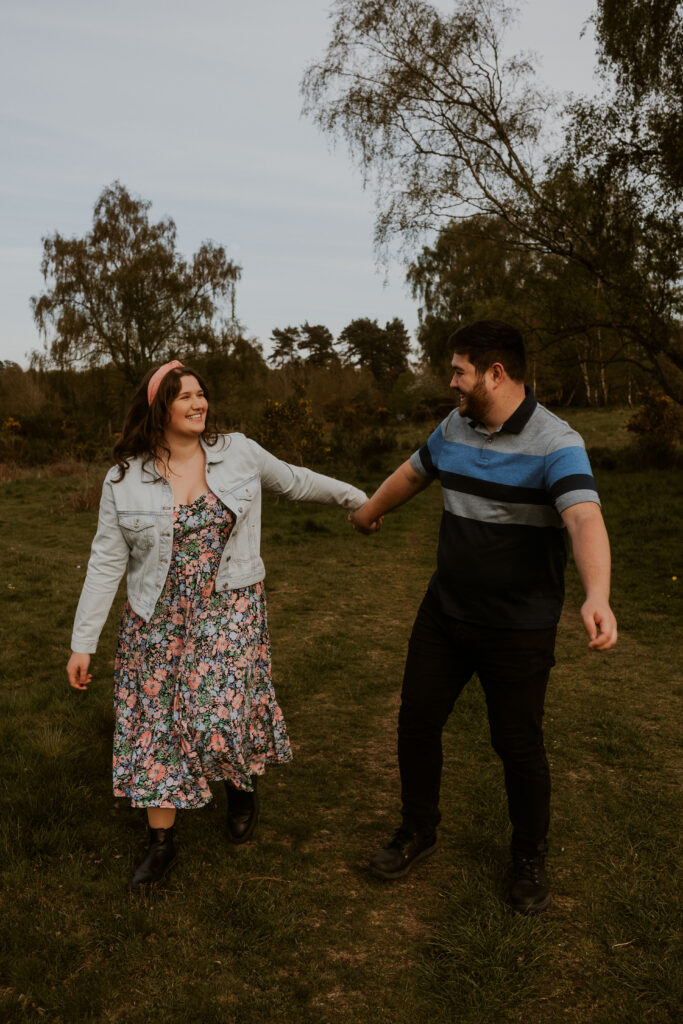 Relaxed Outdoor Pre Engagement Shoot at Clumber Park 