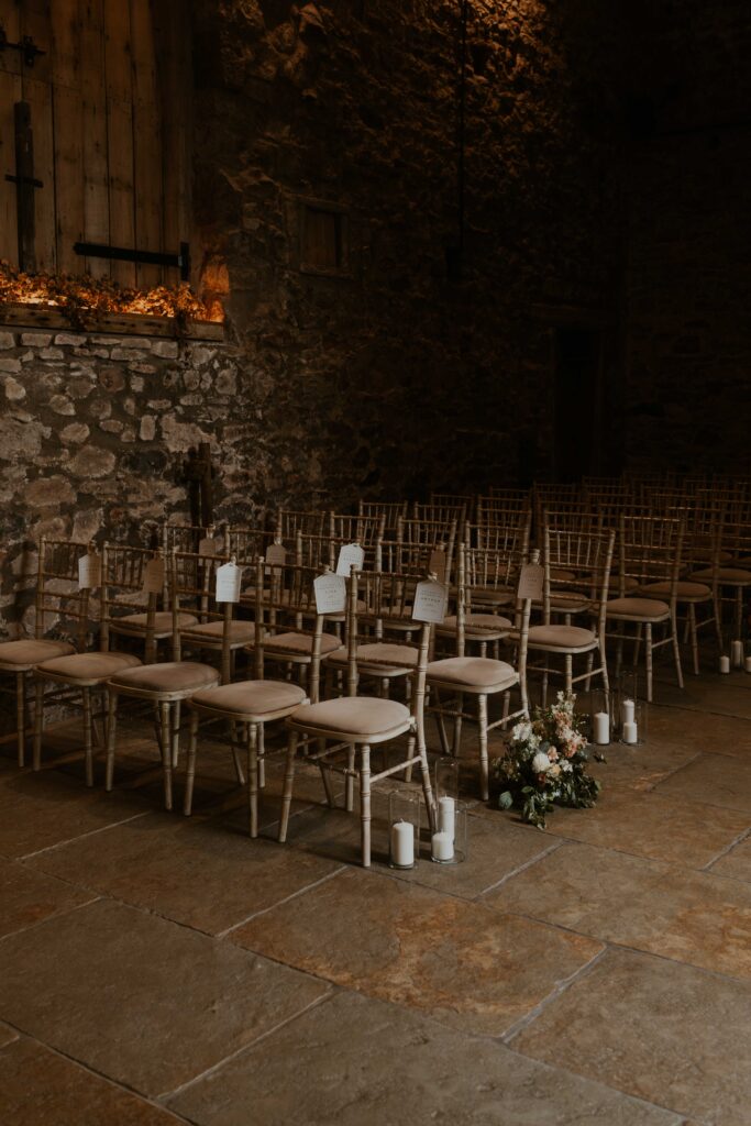 eden barn ceremony room with the natural light colming in