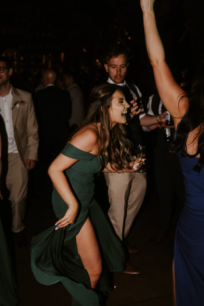 guests dancing to music at wedding celebrations 