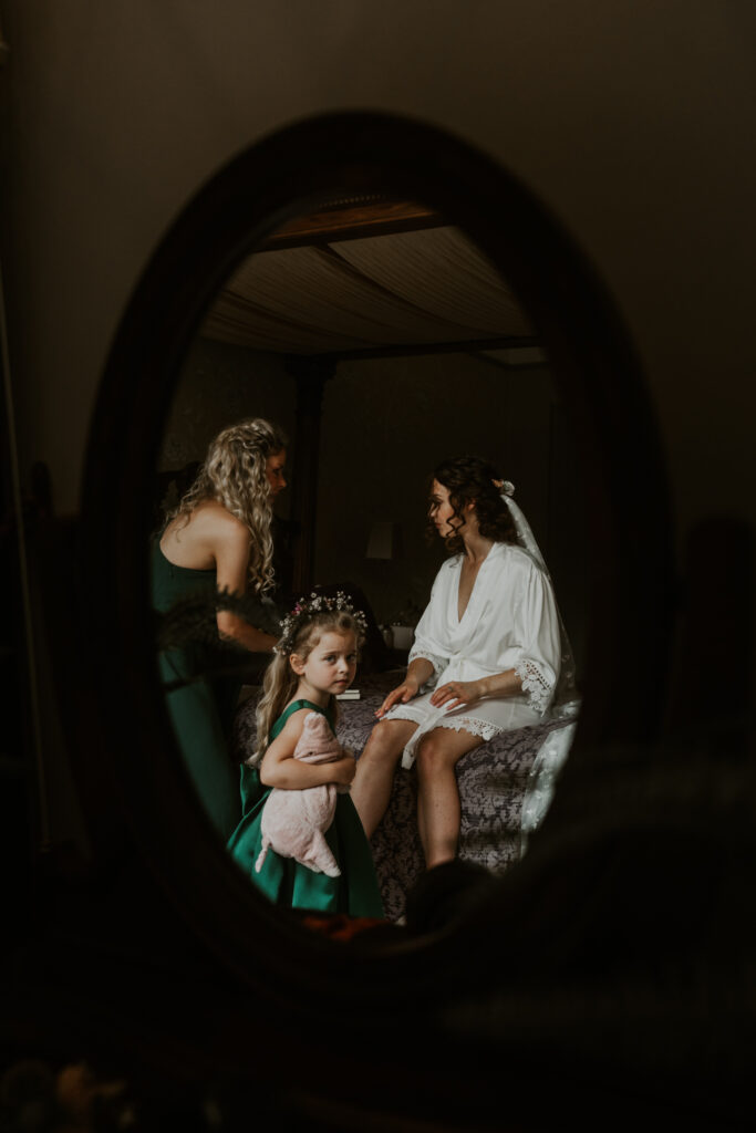 relaxed wedding photographer based in Yorkshire capturing the bride's candid wedding morning 