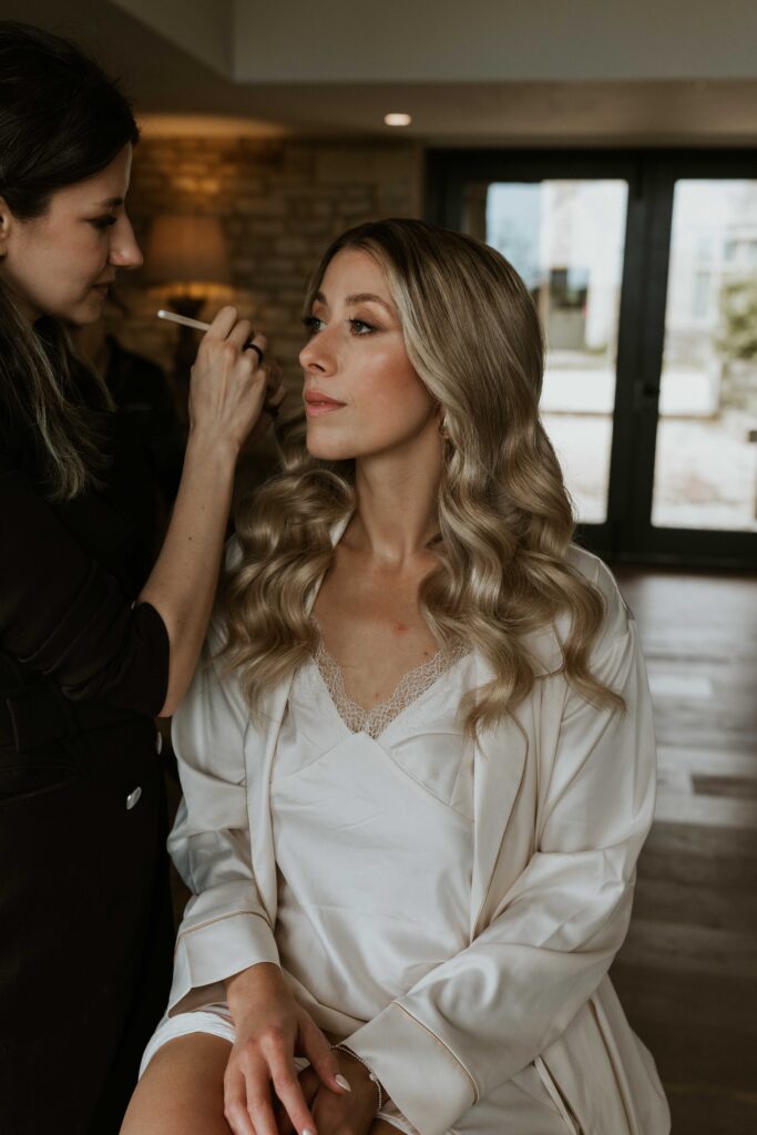 bridal wedding prep